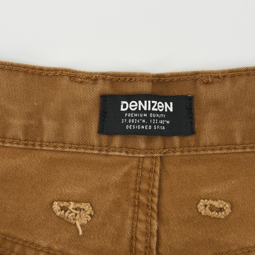 Levi's Denizen Carpenter Pants Mens 34x26 Brown Utility Workwear Relaxed Canvas - Picture 7 of 14